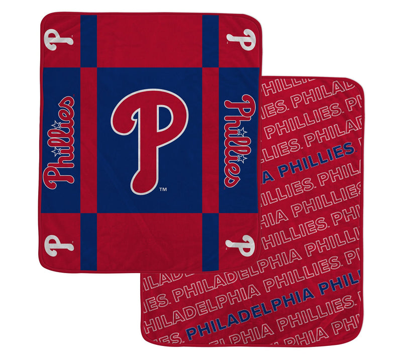 Pegasus Sports MLB Reverse Block Wordmark 2-Sidd Blanket — View 3