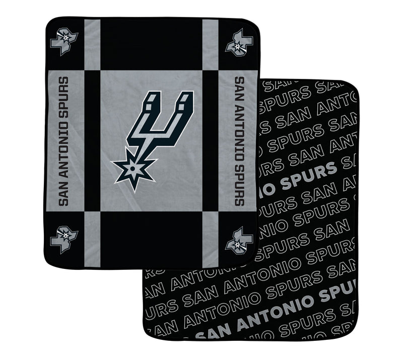 Pegasus Sports NBA Reverse Block Wordmark 2-Sidd Blanket — View 5