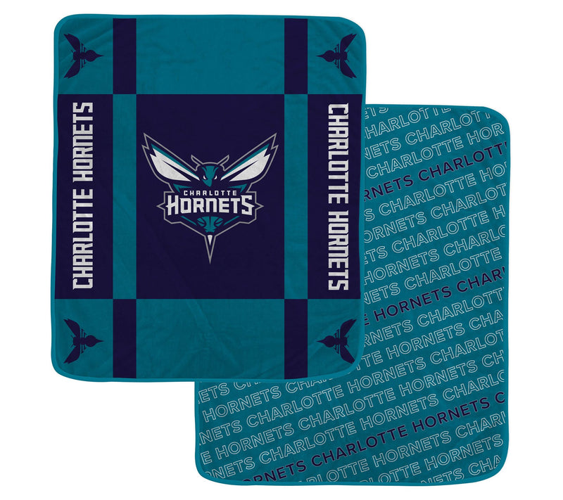 Pegasus Sports NBA Reverse Block Wordmark 2-Sidd Blanket — View 2