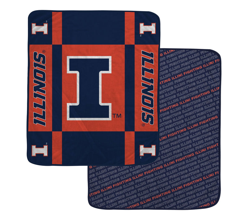 Pegasus Sports NCAA Reverse Block Wordmark 2-Sied Blanket — View 22