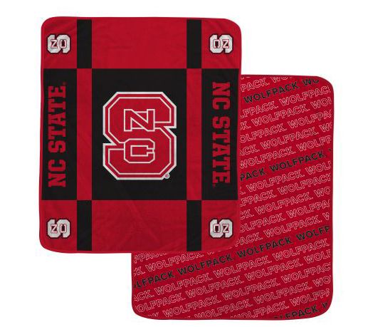 Pegasus Sports NCAA Reverse Block Wordmark 2-Sied Blanket — View 5