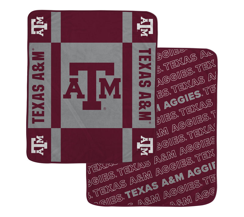 Pegasus Sports NCAA Reverse Block Wordmark 2-Sied Blanket — View 30