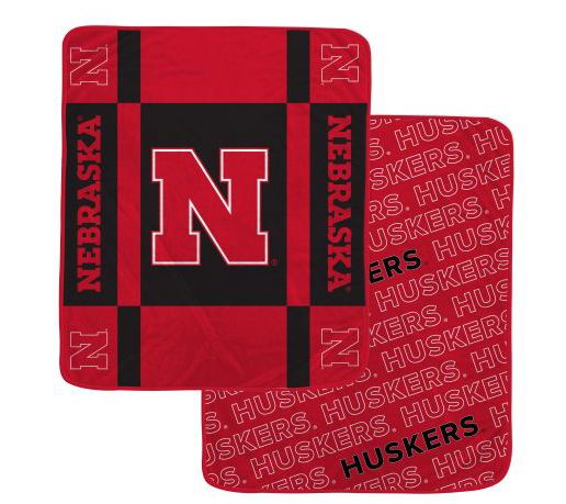Pegasus Sports NCAA Reverse Block Wordmark 2-Sied Blanket — View 6
