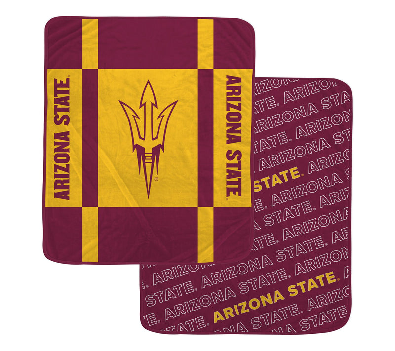 Pegasus Sports NCAA Reverse Block Wordmark 2-Sied Blanket — View 46
