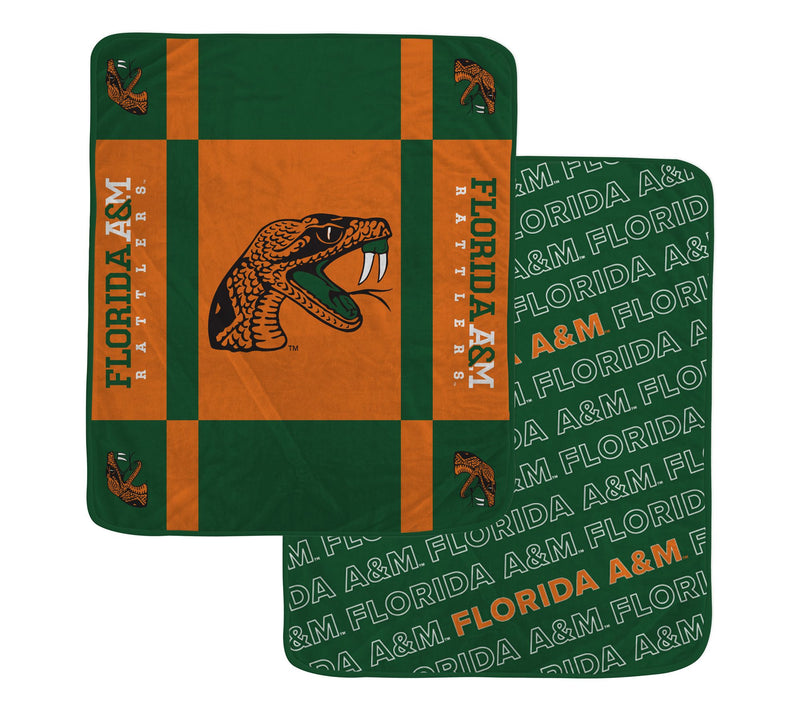 Pegasus Sports NCAA Reverse Block Wordmark 2-Sied Blanket — View 61