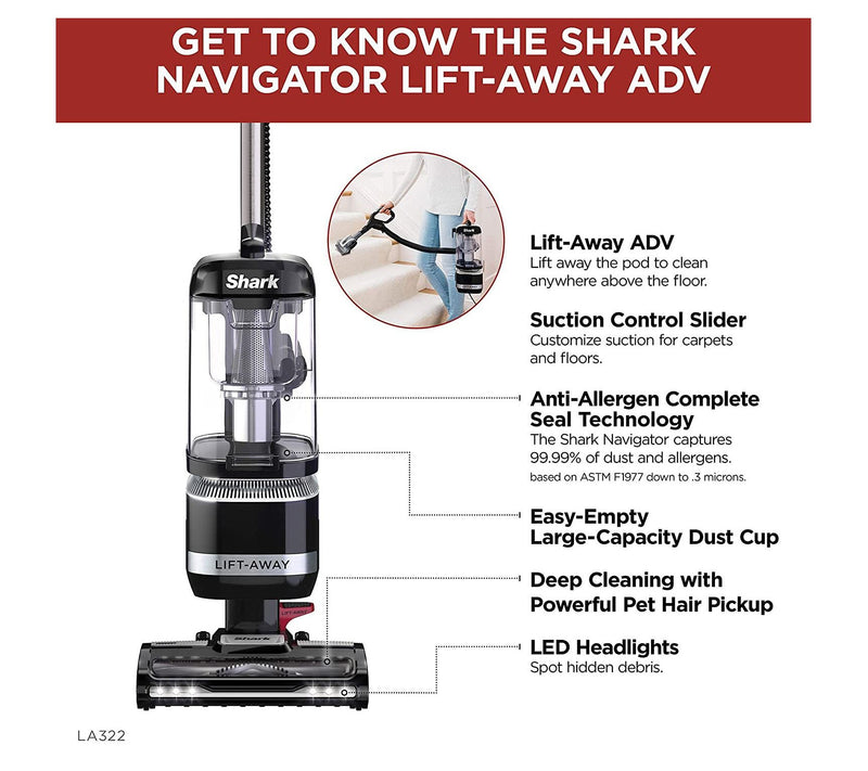 Shark Navigator Lift-Away ADV Upright Vacuum — View 5