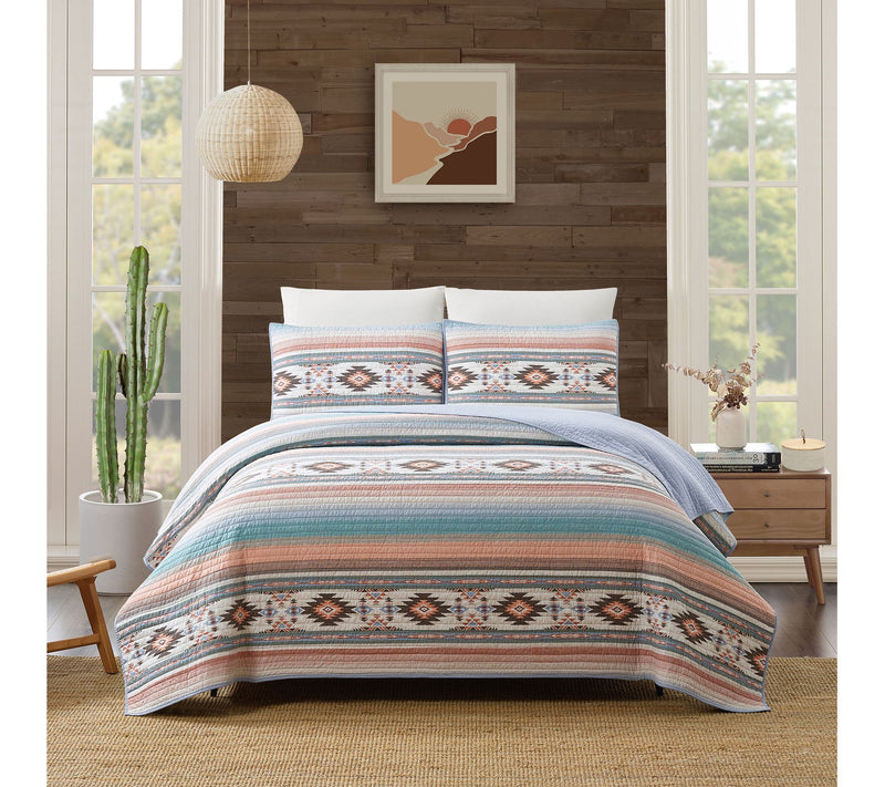 Sunset Canyon 3-Piece Full/Queen Quilt Set — View 2