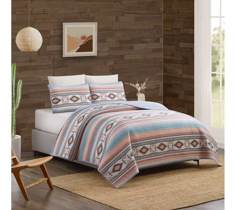 Sunset Canyon 3-Piece Full/Queen Quilt Set — Main view