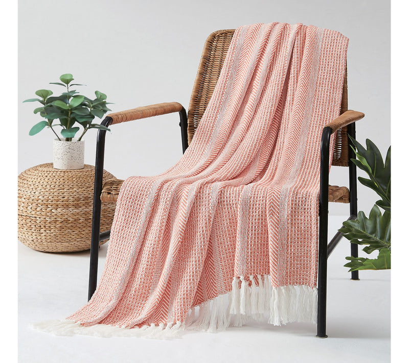 Oceanfront Resort Textured Stripe 50x60 Throw — View 8