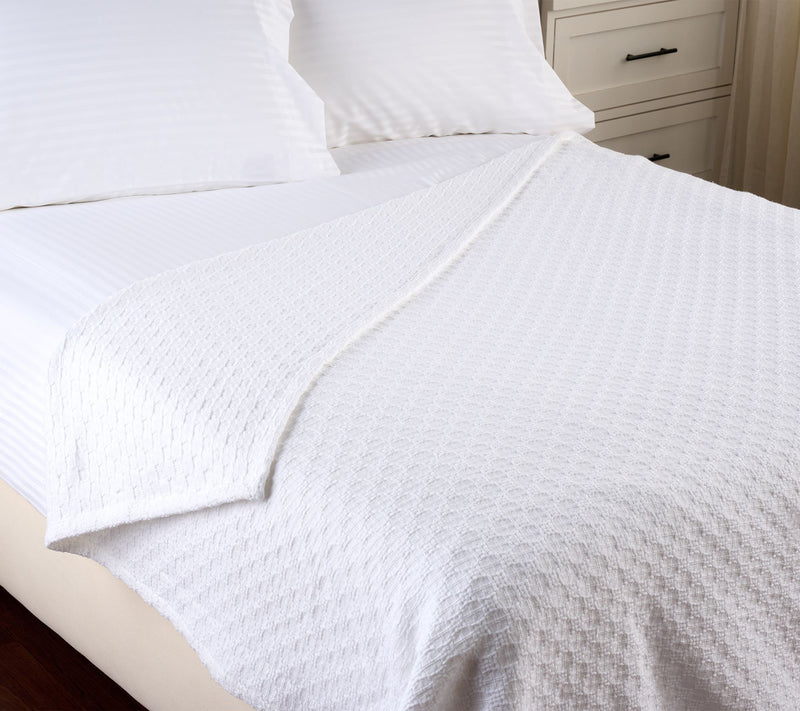 Northern Nights Basketweave Textured Blanket - King — View 8