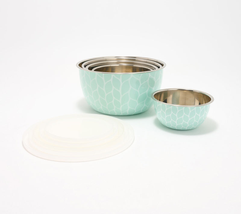 Temp-tations Carved Willow 5-Piece Enamel on Steel Bowl Set — View 8