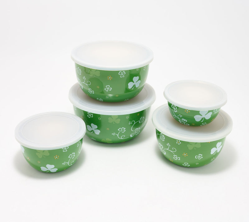 Temp-tations Seasonal 5-Piece Enamel on Steel Bowl Set — View 7