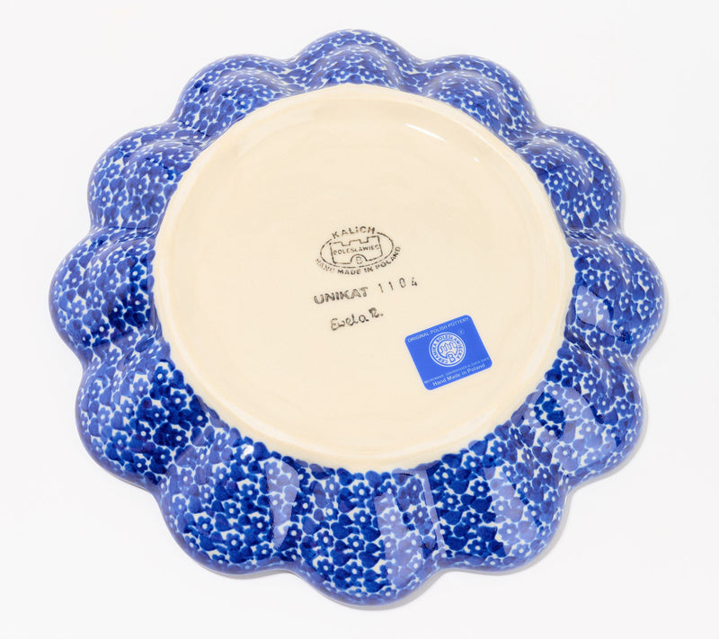Lidia's Polish Pottery Hand Painted Egg Plate — View 4