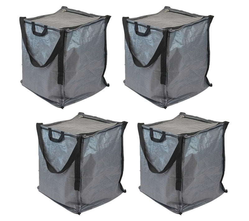 DuraSack Set of 4 Endless Use Storage Totes with Zipper Top — View 16