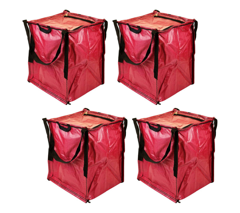 DuraSack Set of 4 Endless Use Storage Totes with Zipper Top — View 18