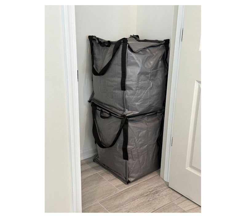 DuraSack Set of 4 Endless Use Storage Totes with Zipper Top — View 7