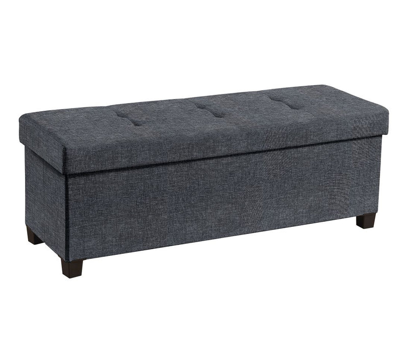 Ornavo Home Large Collapsible Storage Ottoman with Legs — View 5