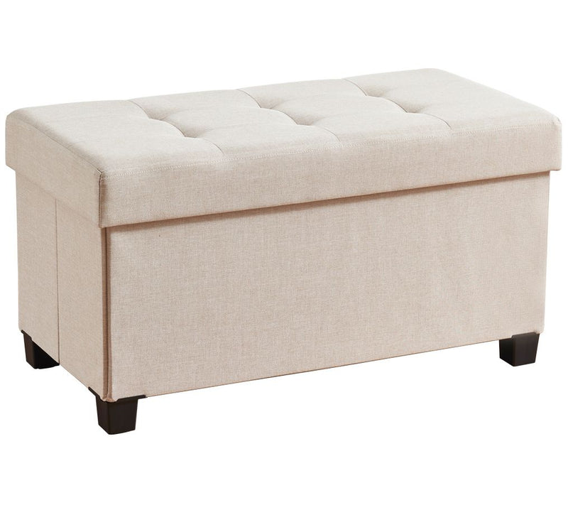 Ornavo Home Collapsible Large Storage Ottoman Bench with Legs — View 14