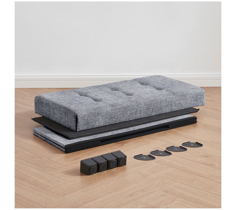 Ornavo Home Collapsible Large Storage Ottoman Bench with Legs — View 6