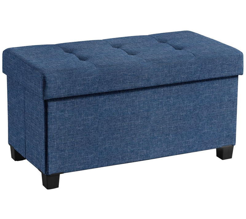 Ornavo Home Collapsible Large Storage Ottoman Bench with Legs — View 16