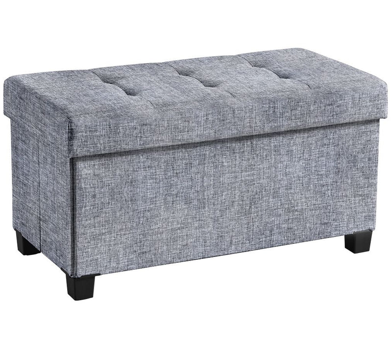 Ornavo Home Collapsible Large Storage Ottoman Bench with Legs — View 17