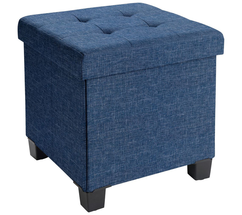 Ornavo Home Collapsible Square Cube Storage Ottoman with Legs — View 16