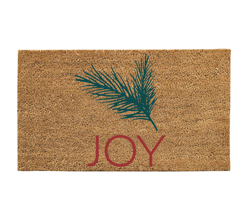 Evergreen 30"x18" Joy Natural Coir Fiber Doormat — Main view