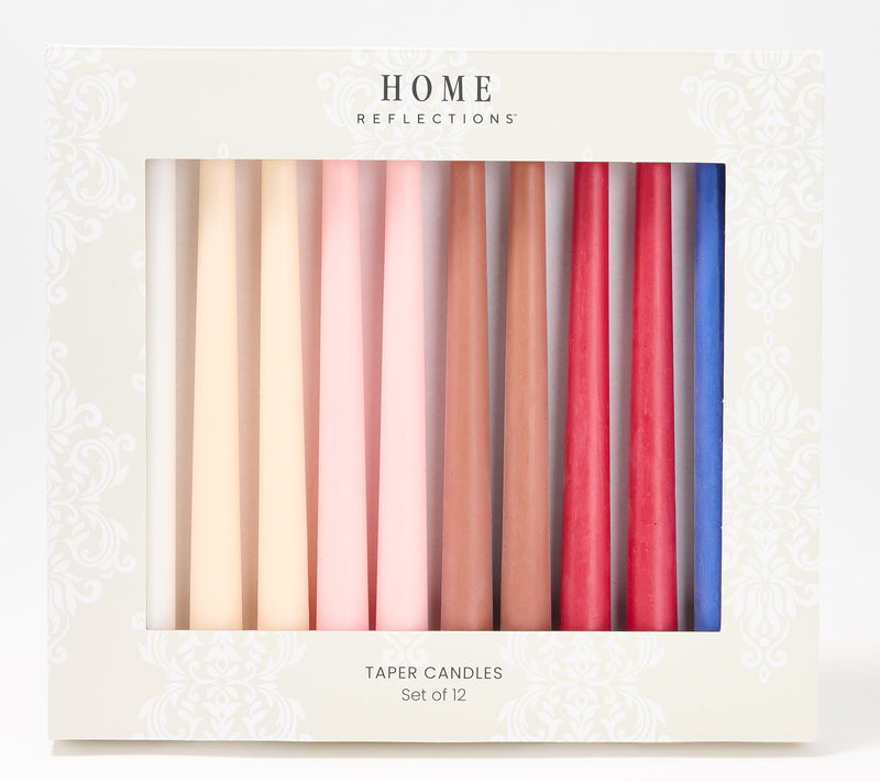 Home Reflections All Seasons 12pc Taper Candle Set — View 2