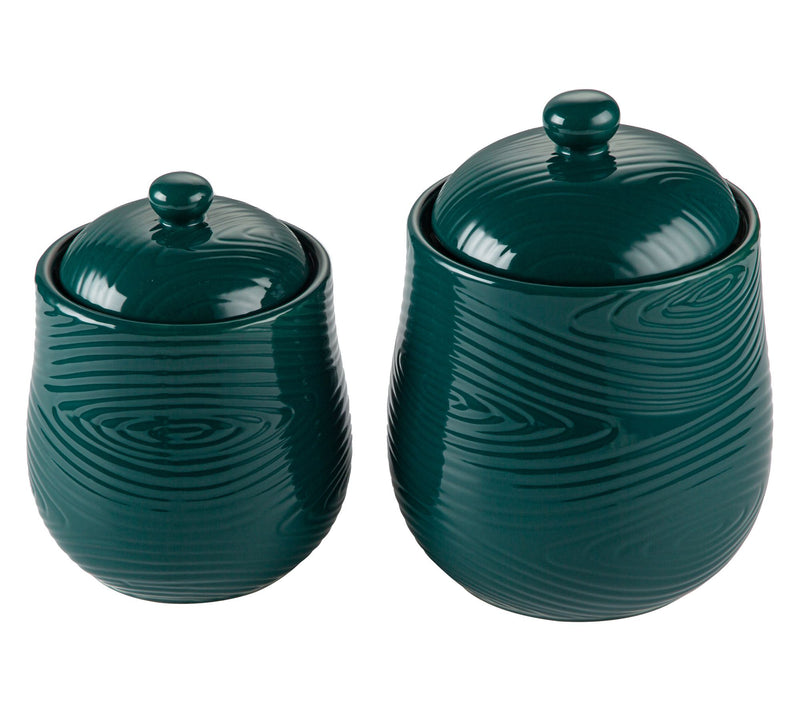 Temp-tations Woodland Set of 2 1qt & 2qt Countertop Jars — Main view