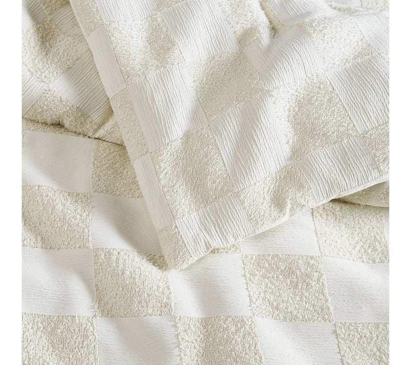 Truly Soft Textured Checkered King 3-Piece Comforter Set — View 4