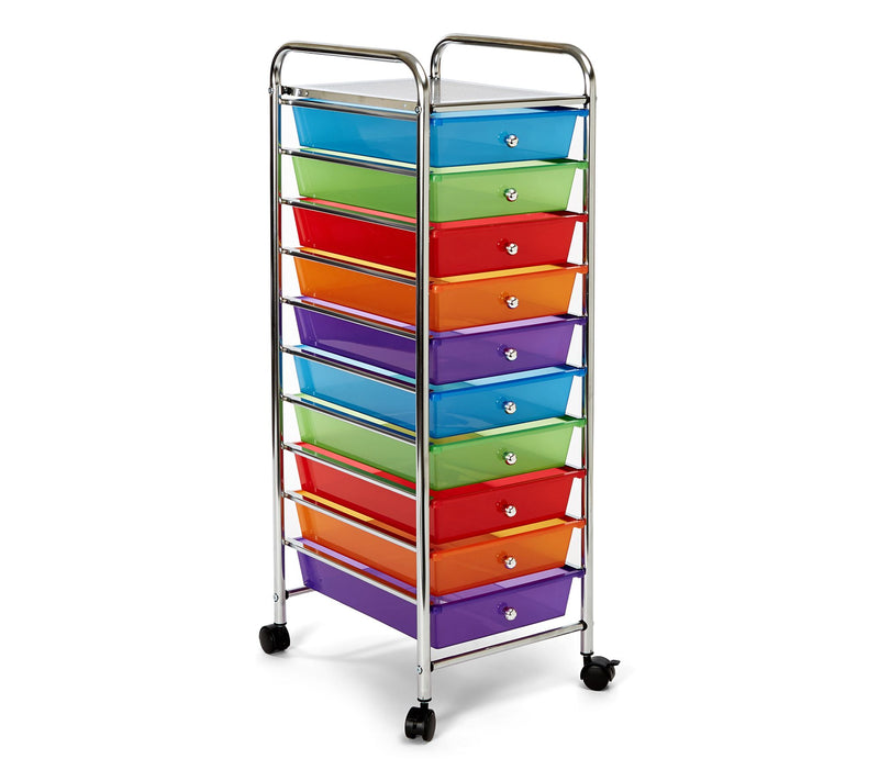 Seville Classics 10-Drawer Organizer Cart — View 12
