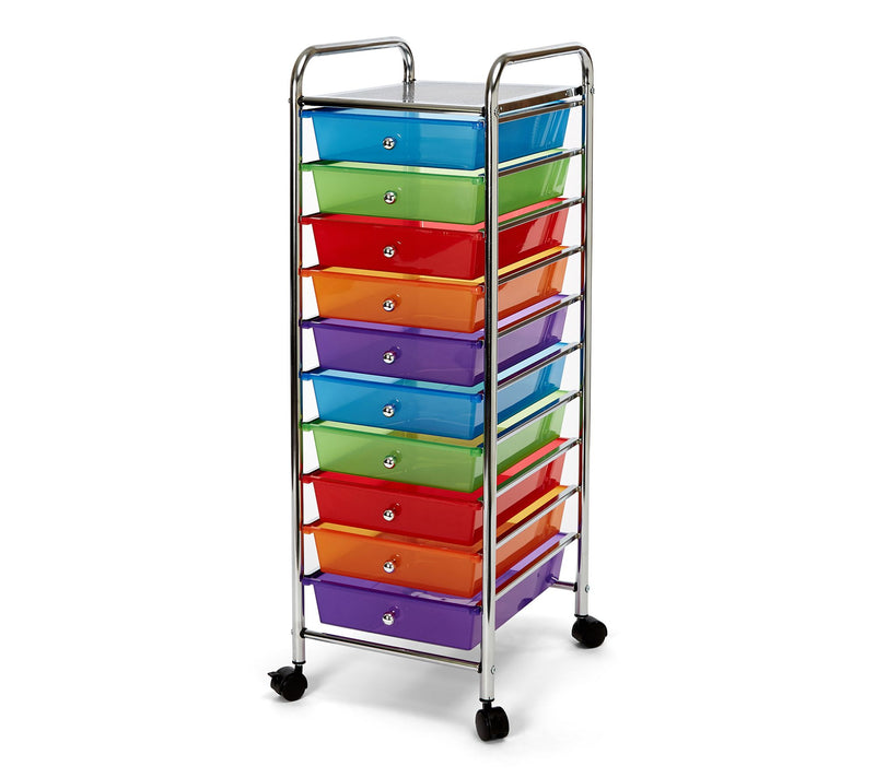 Seville Classics 10-Drawer Organizer Cart — View 2