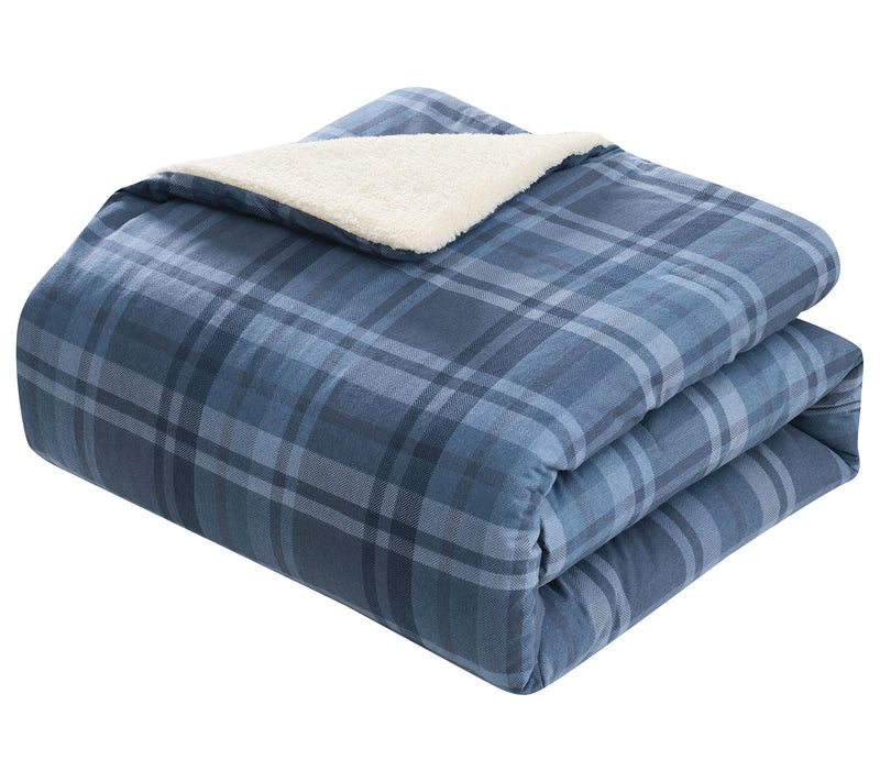 VCNY Home Plaid 3-Piece Brushed Cotton Comforter Set, F/ Q — View 4