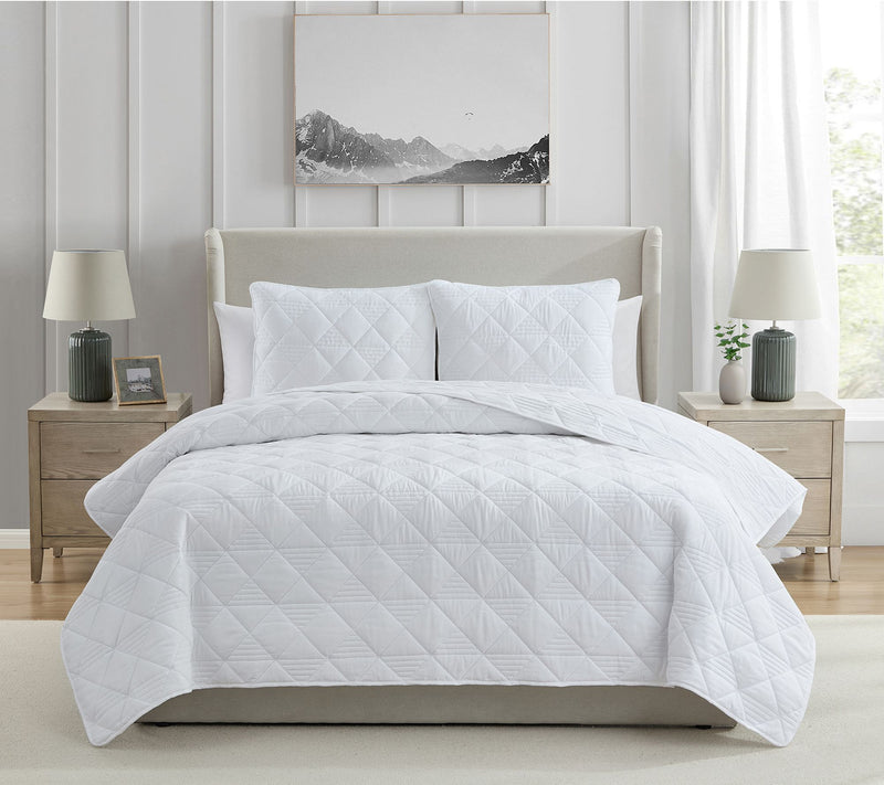 VCNY Home Lucy 3-Piece Diamond Microfiber QuiltSet, King — View 12