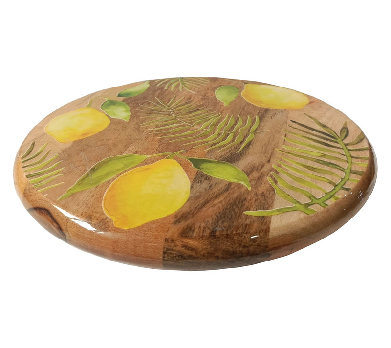 Temp-tations 12" Mango Wood Lazy Susan — View 2
