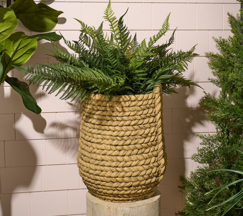 17" Decorative Indoor/Outdoor Basket-Style Planter by Kim Gravel — View 3