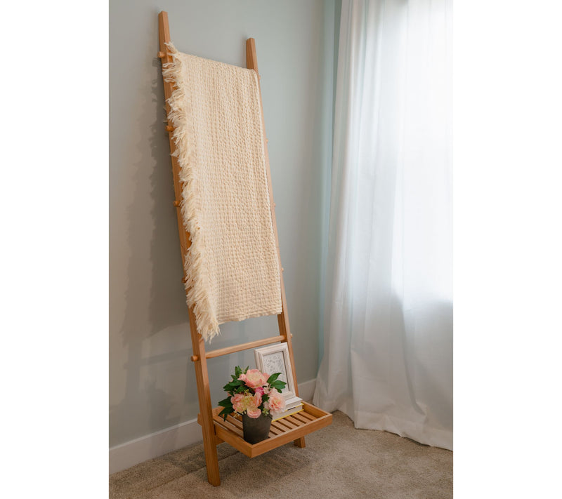 6' Blanket Ladder with Bottom Shelf by Kim Gravel — View 10