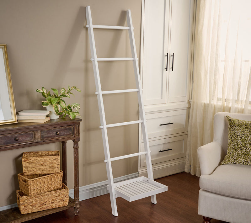 6' Blanket Ladder with Bottom Shelf by Kim Gravel — View 6