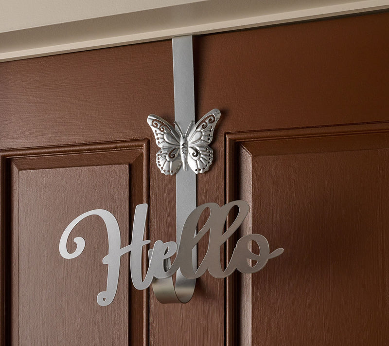 17" Metal Wreath Hanger with Removable Icon by Kim Gravel — View 5