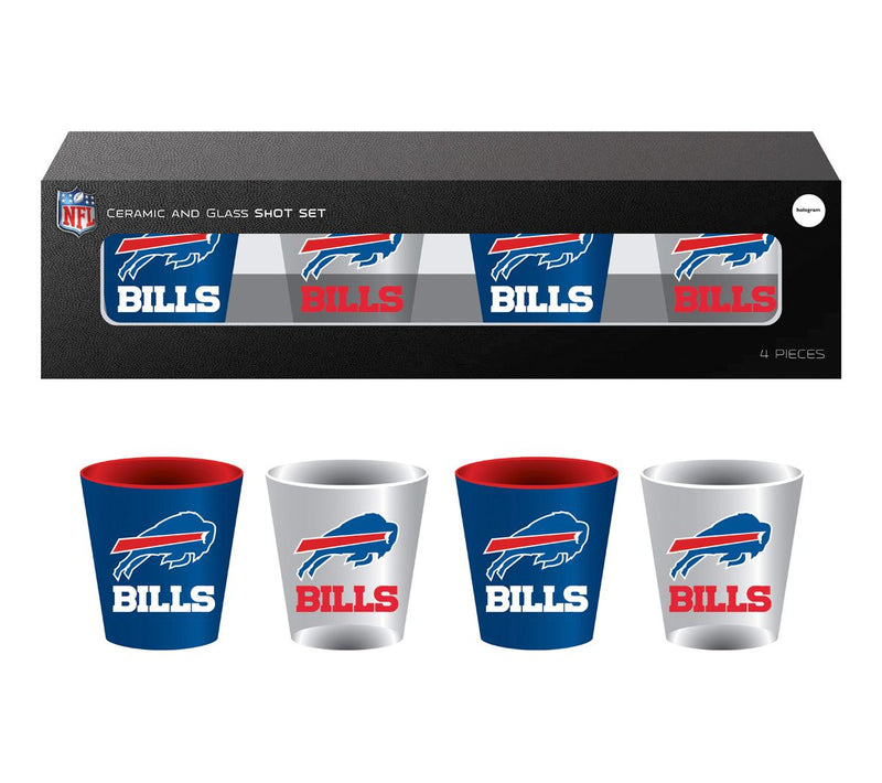 Evergreen 4-Piece 2oz. Shot Glass Gift Set withNFL Team Logo — Main view
