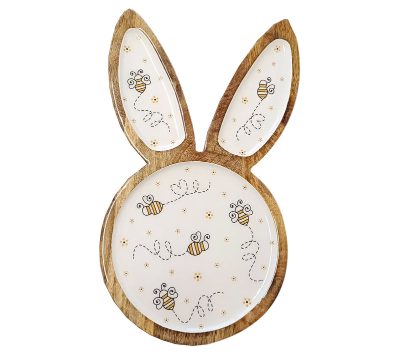 Temp-tations Special Edition Wood Bunny Serving Tray — Main view