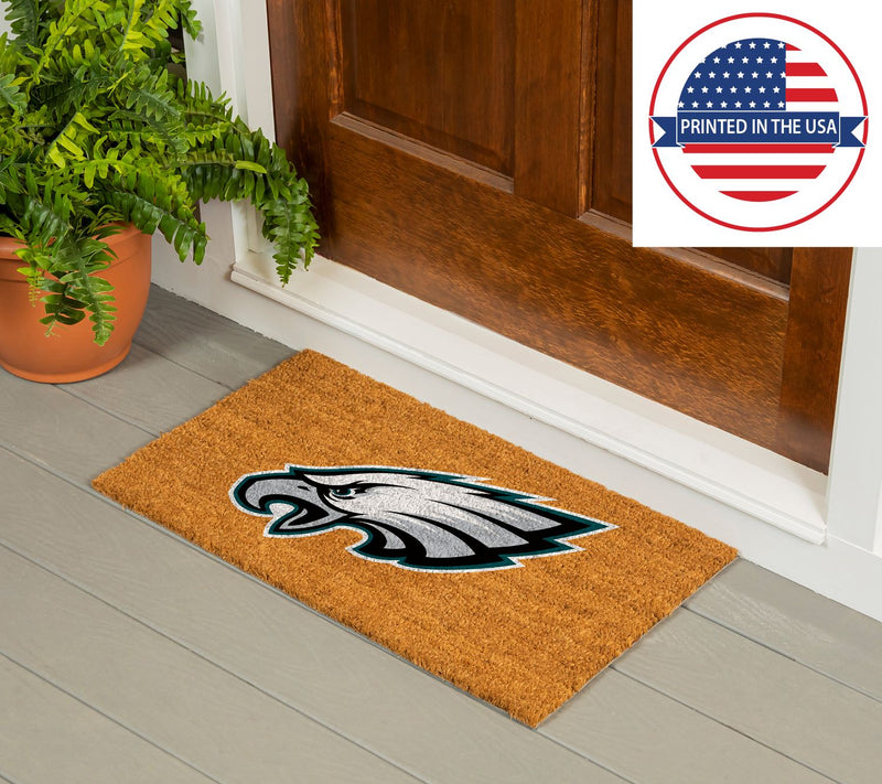 Evergreen 28"x16" Outdoor Entryway Coir Mat with NFL Team Logo — View 2