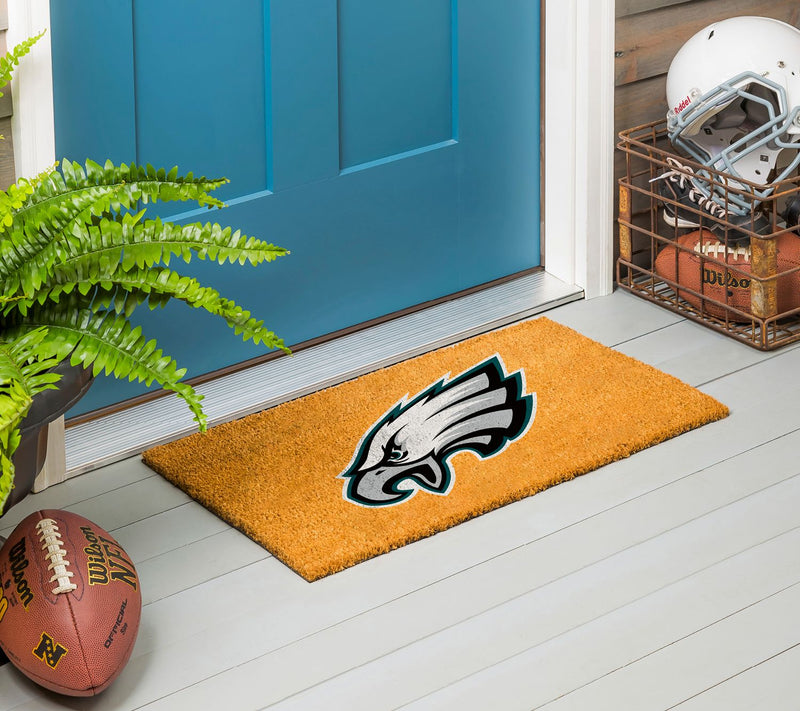 Evergreen 28"x16" Outdoor Entryway Coir Mat with NFL Team Logo — View 6