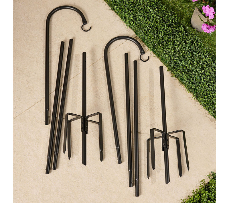 Wicker Park Set of 2 Outdoor Telescoping Light Poles — View 2