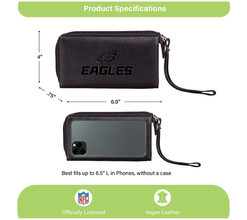 Evergreen Wristlet Wallet w/ NFL Team Logo — View 2