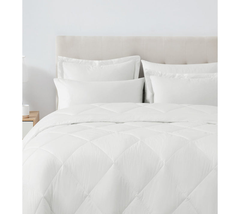 Cannon Solid Oversized Percale King 3 Piece Comforter Set — View 5