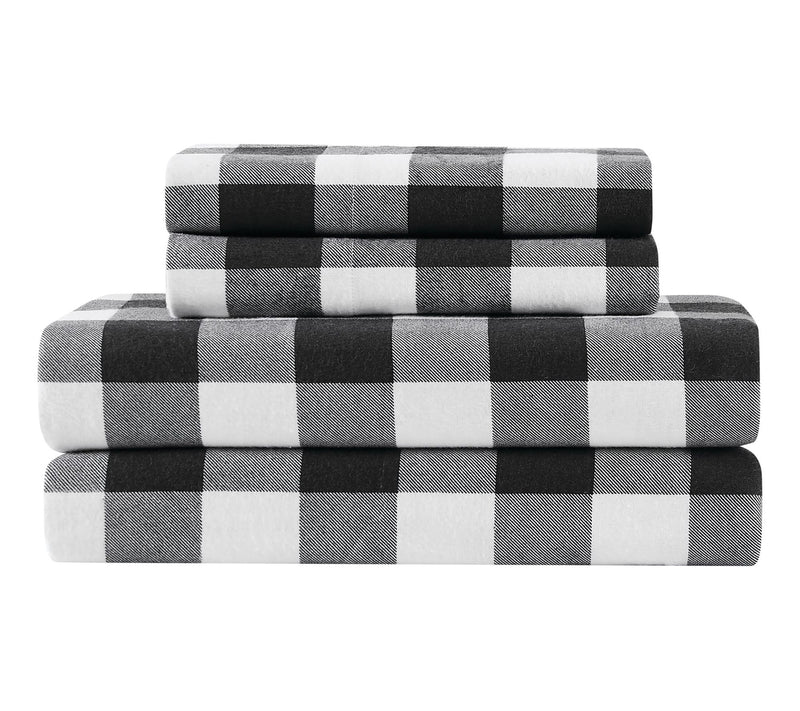 Truly Soft Buffalo Check Full Flannel Sheet Set — View 2