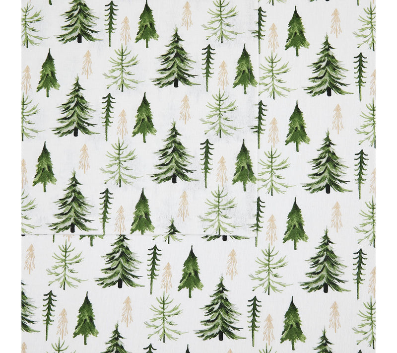 Truly Soft Trees Full Flannel Sheet Set — View 3