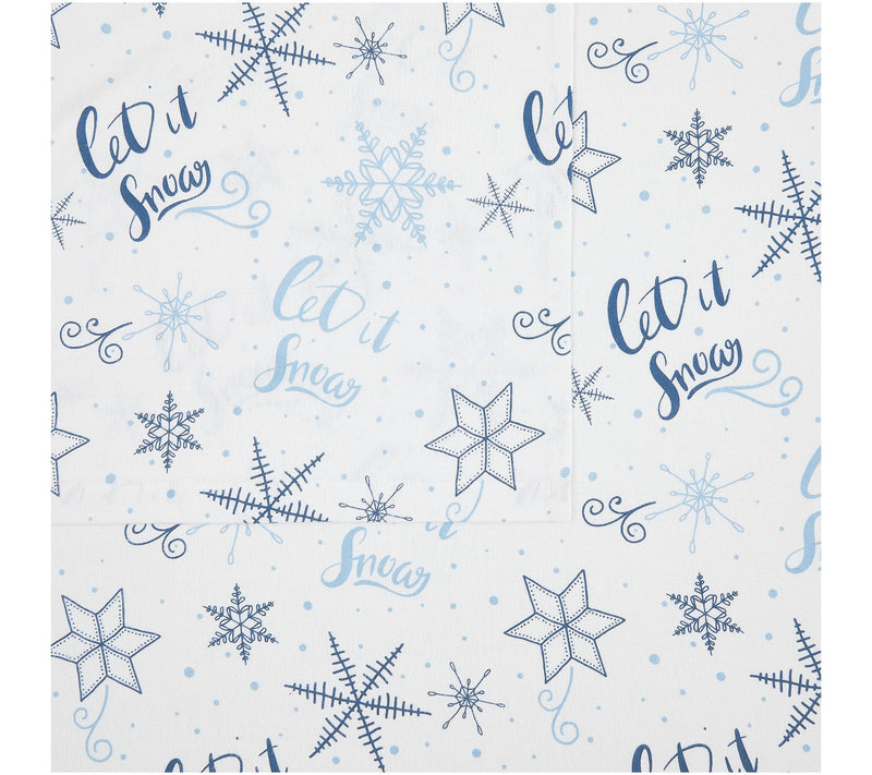 Truly Soft Let It Snow Twin Flannel Sheet Set — View 3