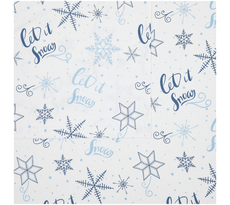 Truly Soft Let It Snow Full Flannel Sheet Set — View 3